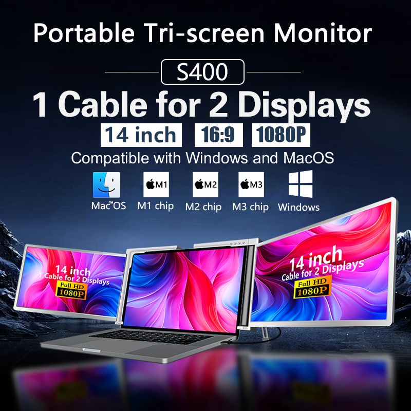 Monitor Portable Usb - 14 Inch Dual Monitor Portable Gaming