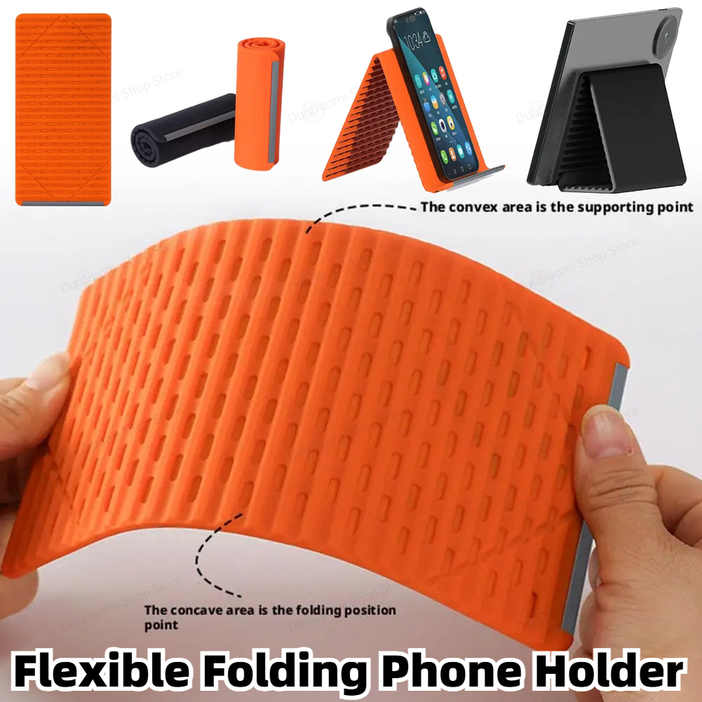 Laptop Office Accessories - Flexible Folding Phone Holder Creative Foldable