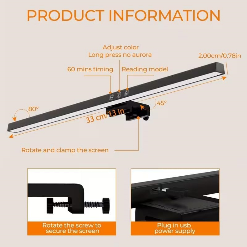 LED Screen Light Bar Computer  - Monitor Portable Usb recensione e prezzo