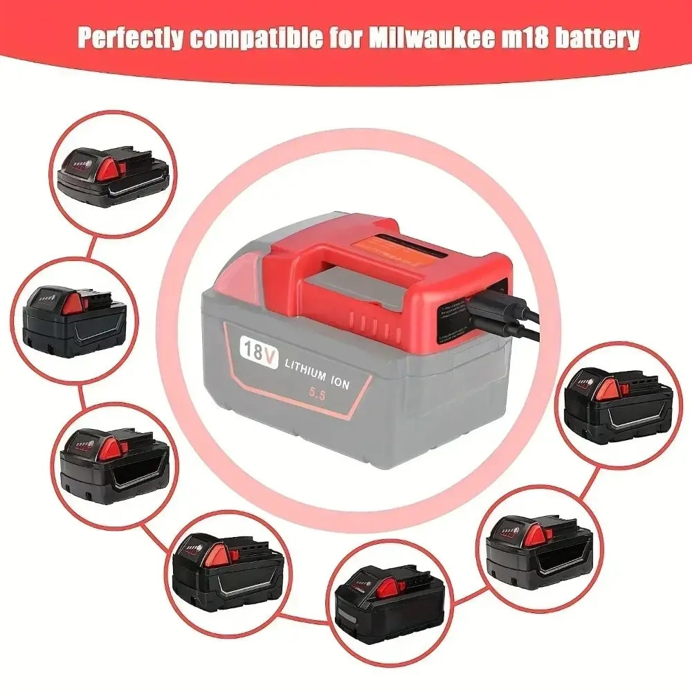 For DeWalt 20V For Milwaukee 1 - Laptop Accessories Usb recensione e prezzo