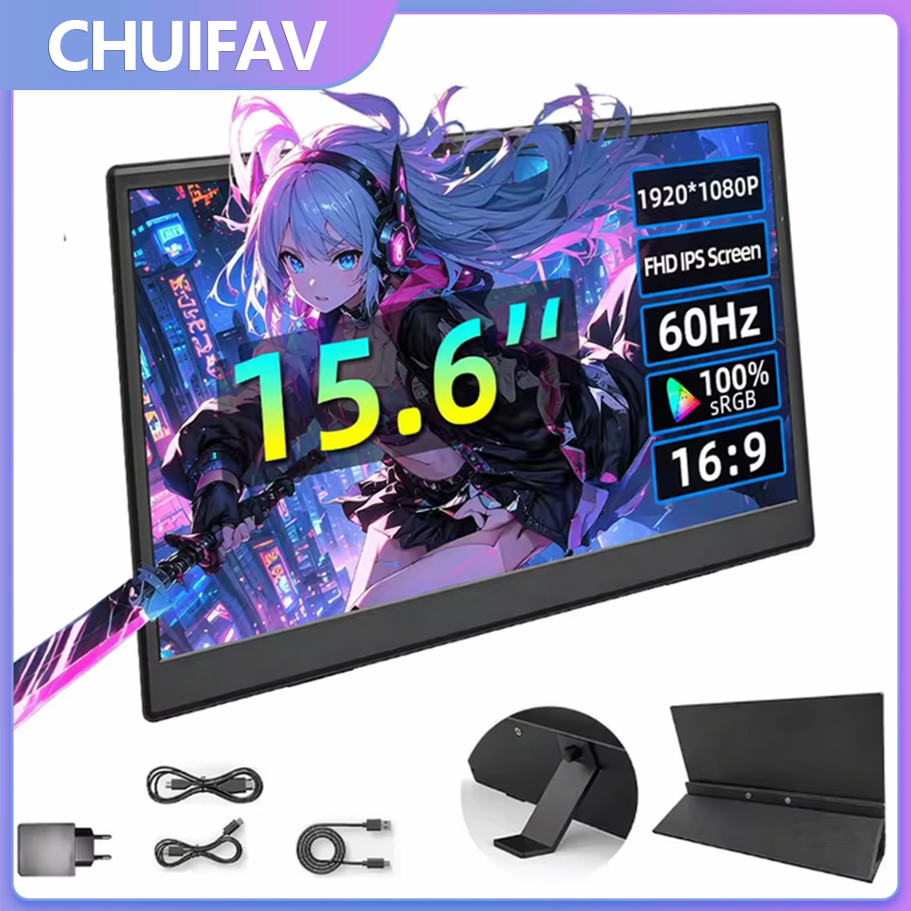 CHUIFAV 15.6 Inch Portable Mon - Xbox Laptop Accessories recensione e prezzo