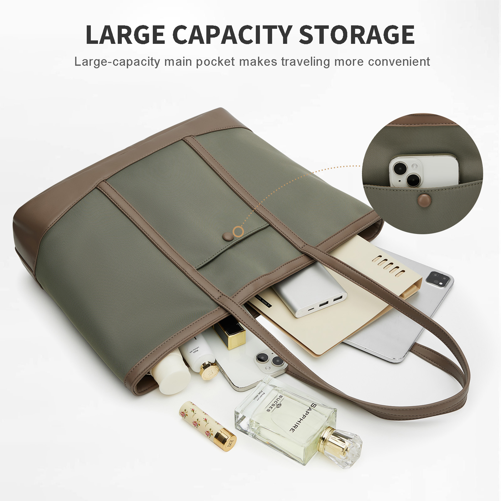Women Large Shoulder Bag, Zipp - Laptop Accessories Box recensione e prezzo