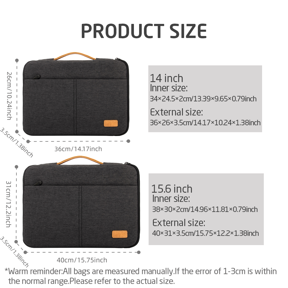 Laptop Sleeve bag 14 15.6 Inch - Laptop Accessories Box recensione e prezzo