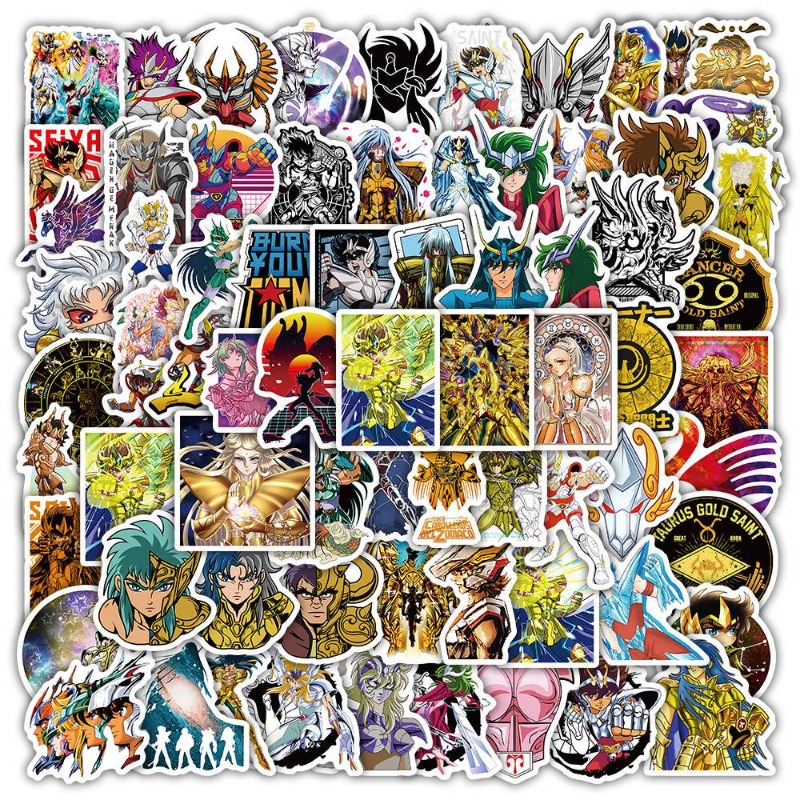 101Pcs Saint Seiya Anime Stick - Laptop Accessories All recensione e prezzo