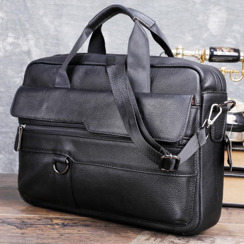 Large Men's Genuine Leather Ha - Laptop Accessories Box recensione e prezzo