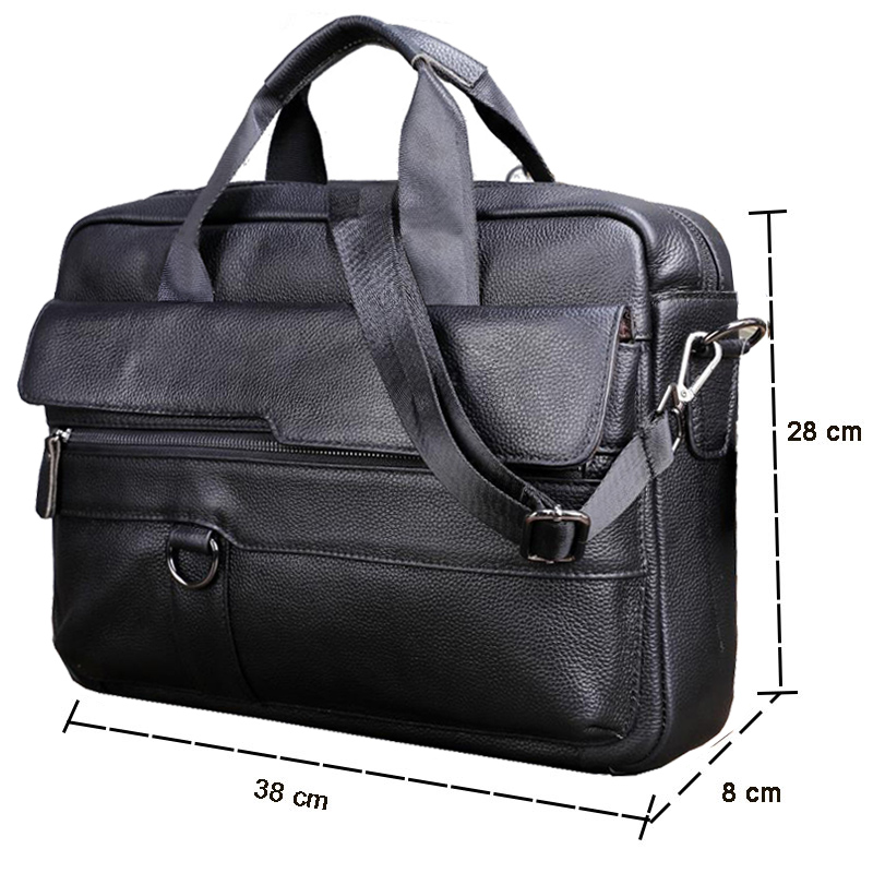 Large Men's Genuine Leather Ha - Laptop Accessories Box recensione e prezzo