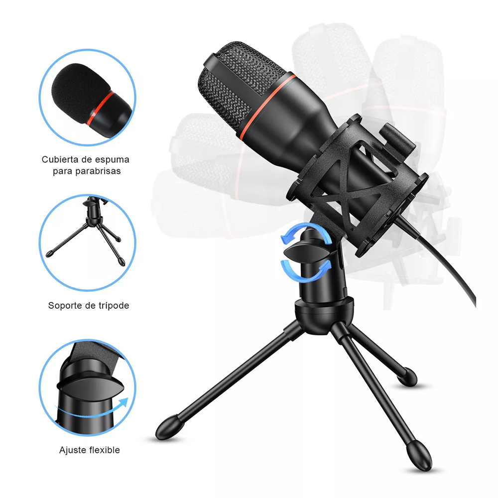 Condenser Microphone USB Wired - Laptop Accessories Usb recensione e prezzo