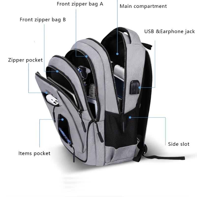 Large Capacity Backpack Men La - Laptop Accessories Box recensione e prezzo
