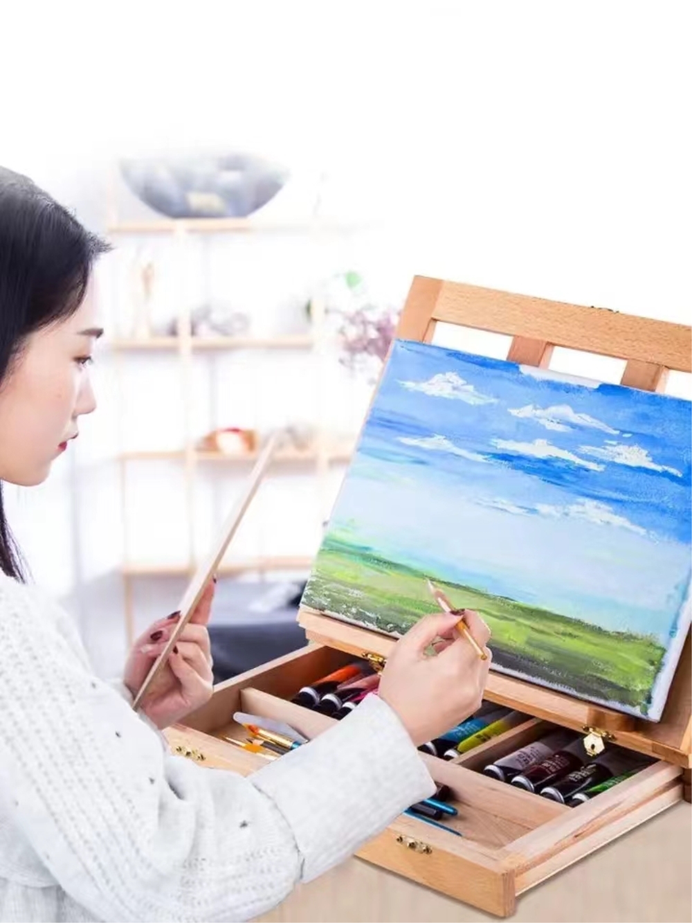 Portable Wooden Table Easel fo - Laptop Accessories Box recensione e prezzo
