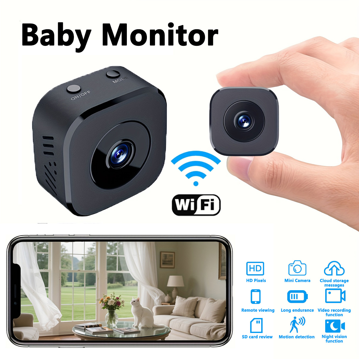 1080P HD Mini WiFi Camera Indo - Monitor Portable Usb recensione e prezzo