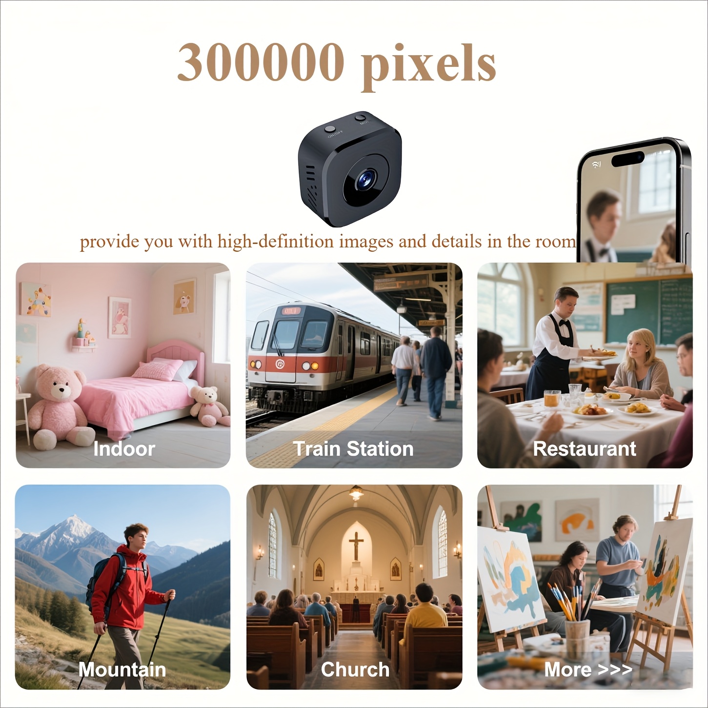 1080P HD Mini WiFi Camera Indo - Monitor Portable Usb recensione e prezzo