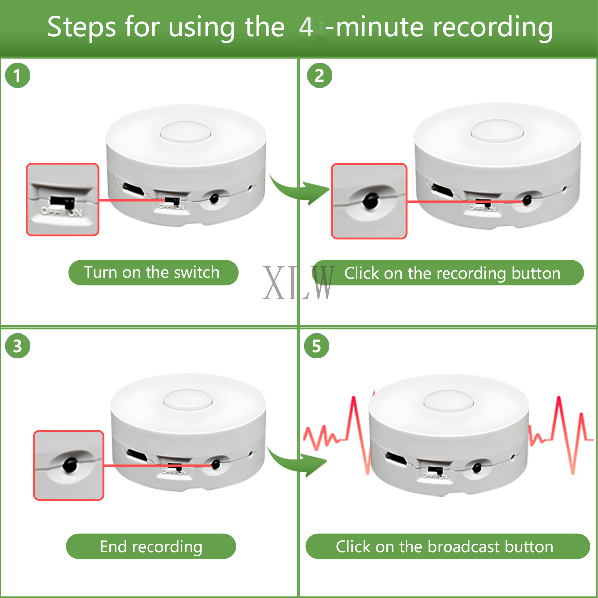 4M Voice Recording Button for  - Monitor Portable Usb recensione e prezzo