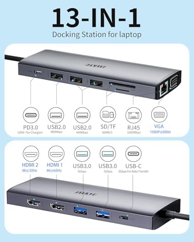 Portable USB C Dock for Multip - Monitor Portable Usb recensione e prezzo